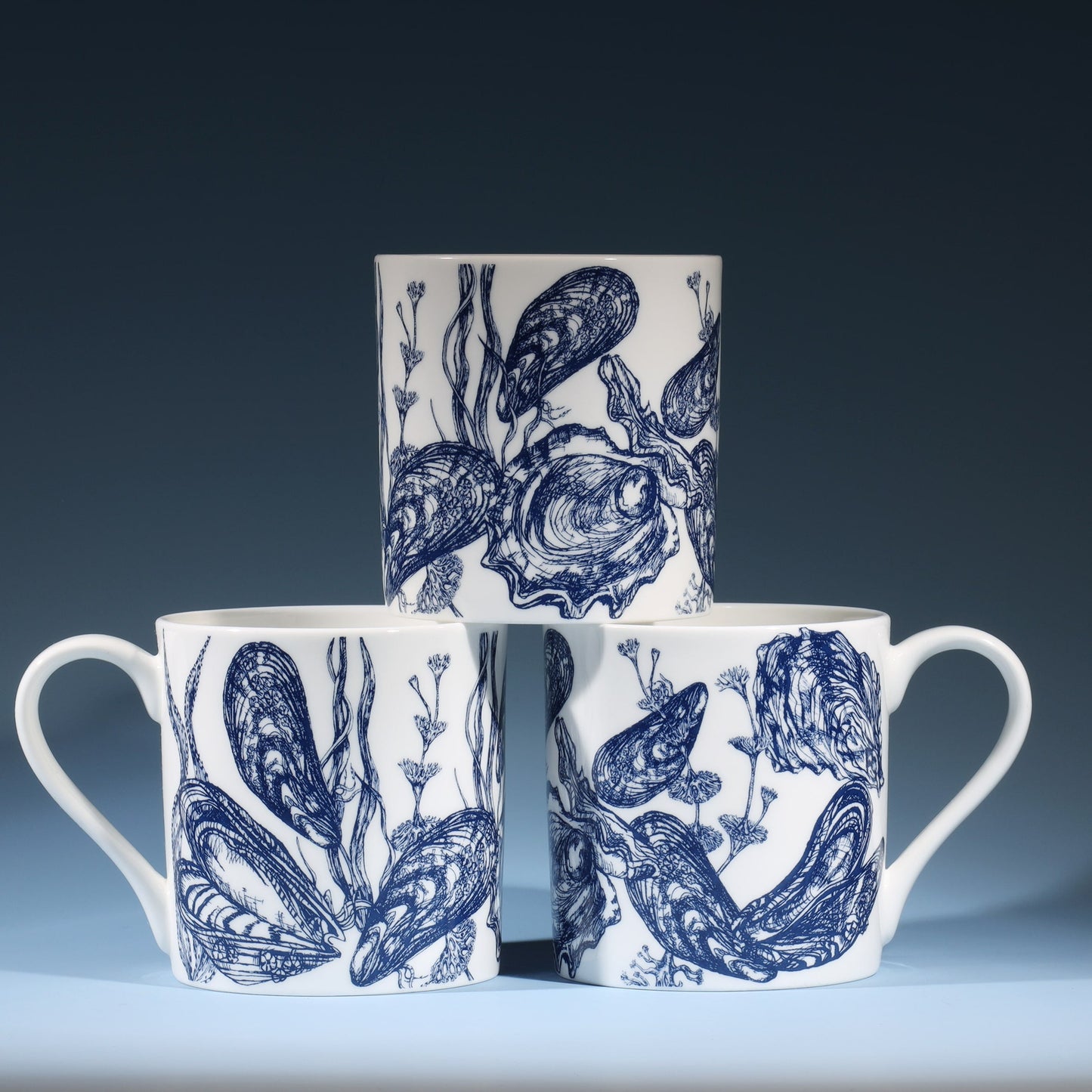 Bone China Mussel & Oyster Mug