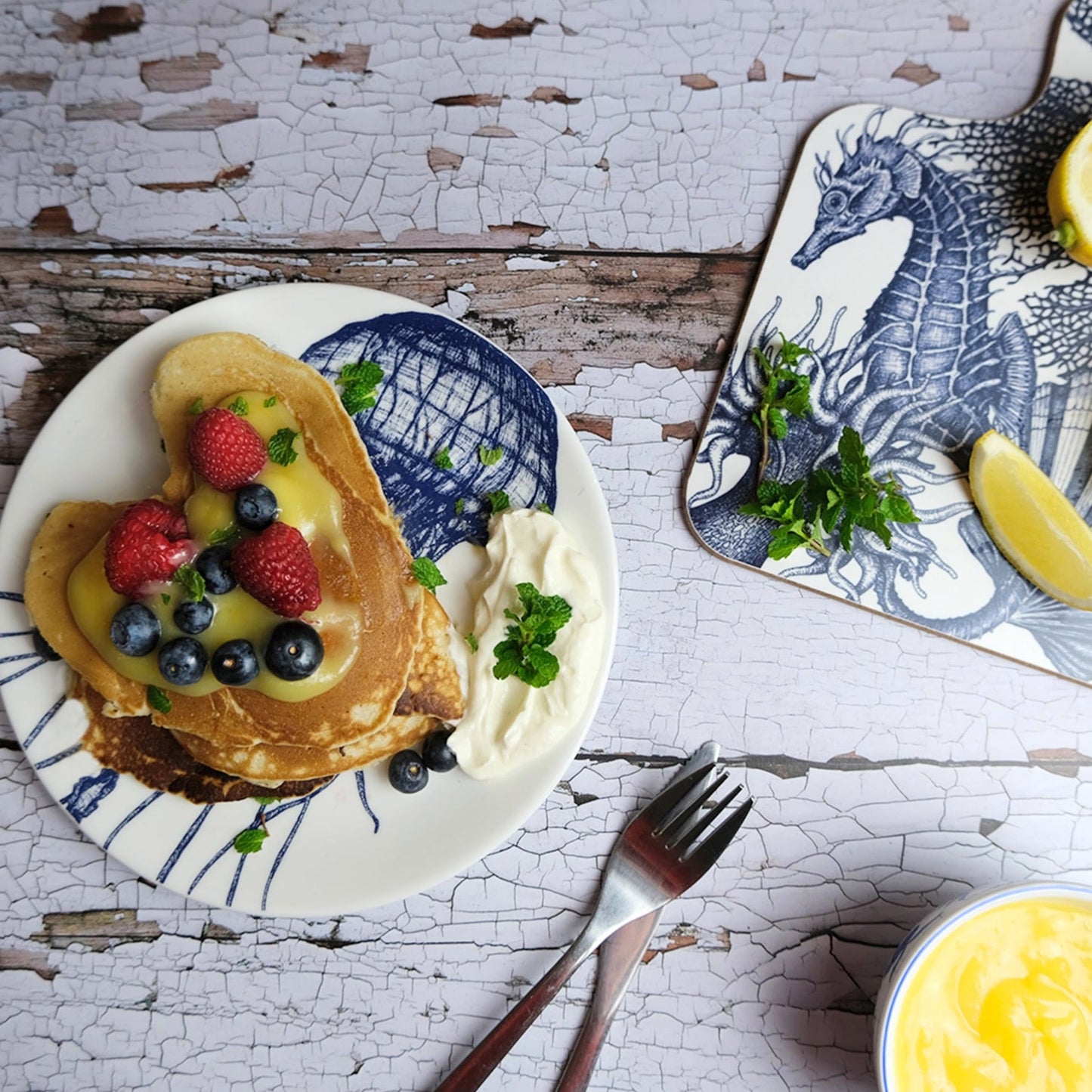 Bone China Jellyfish Side Plate