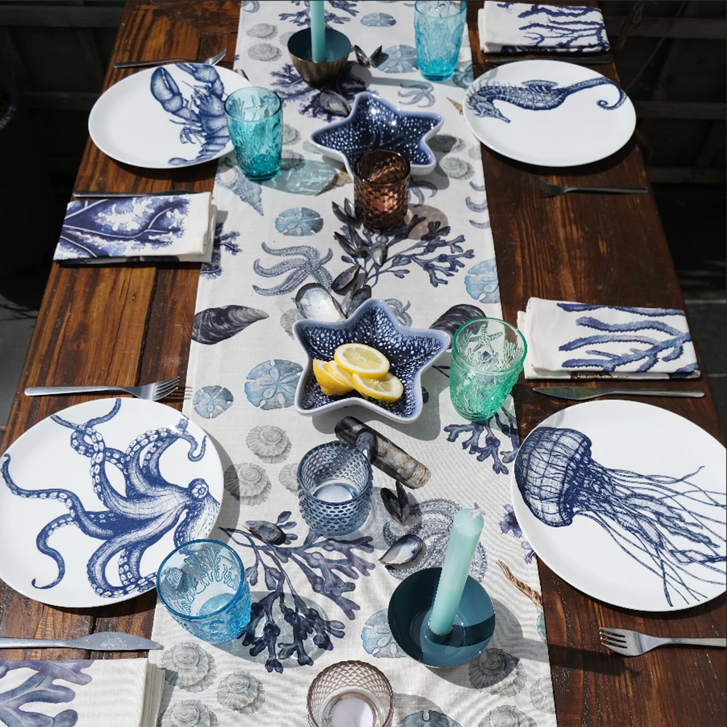 Beachcomber Linen Table Runner