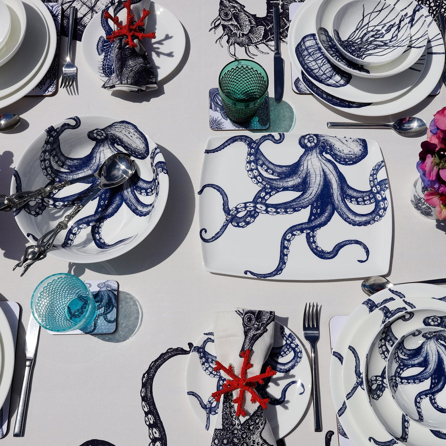 Bone China Octopus Platter