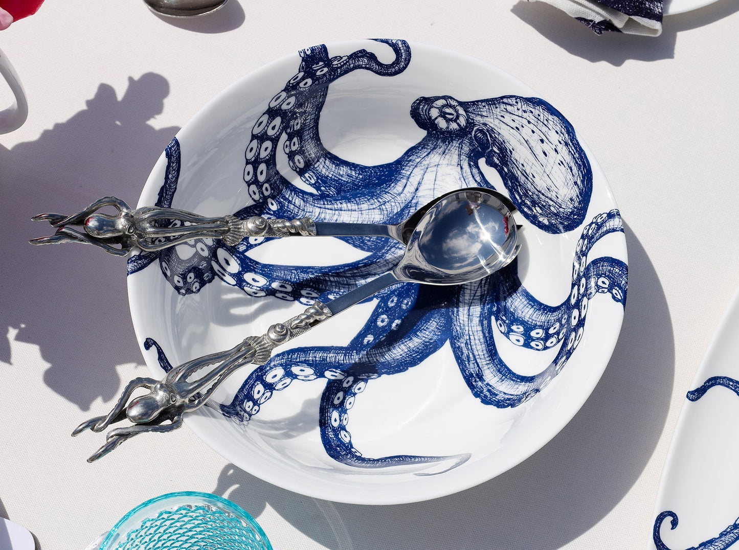 Bone China Octopus Serving Bowl