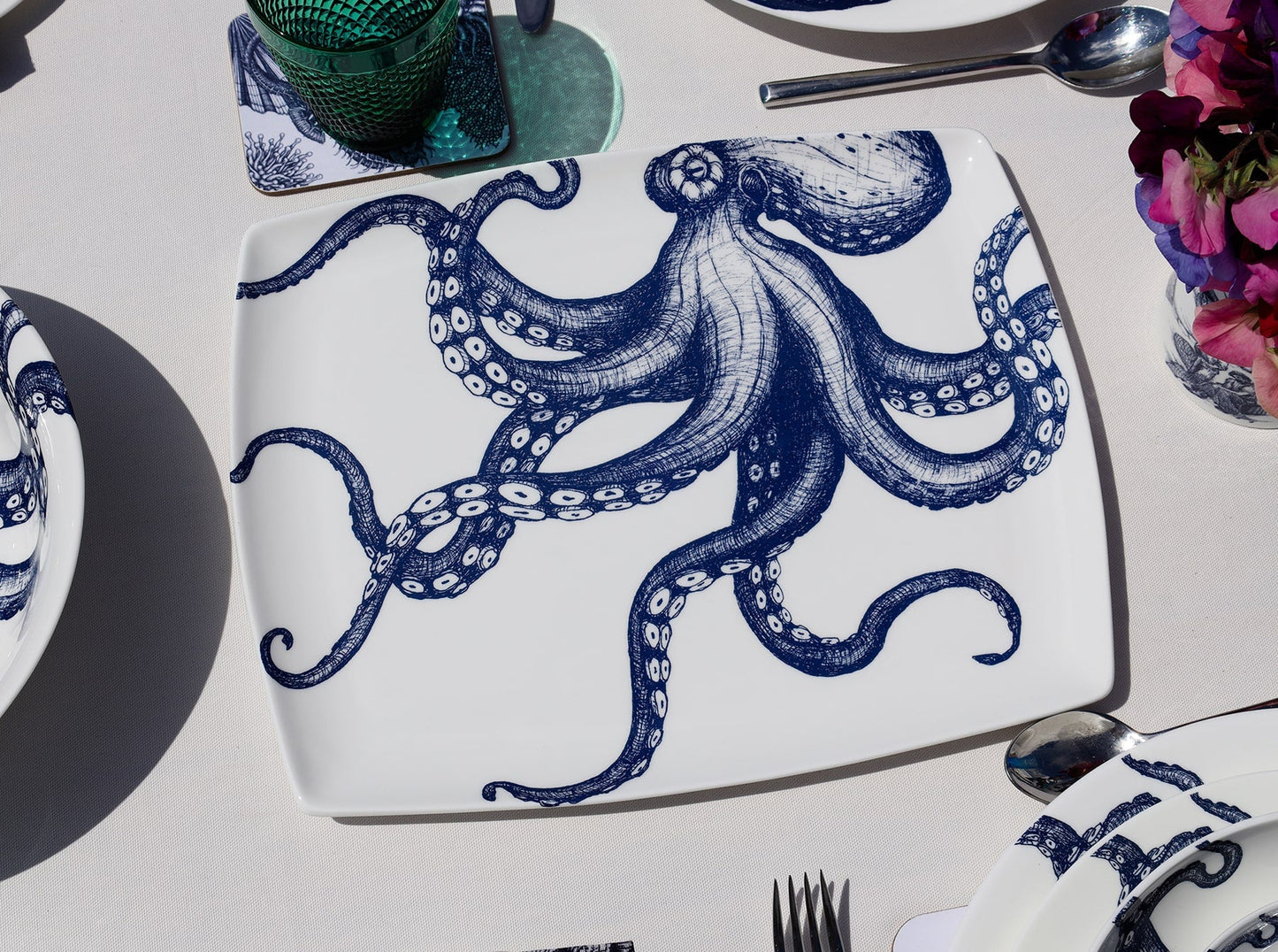 Bone China Octopus Platter