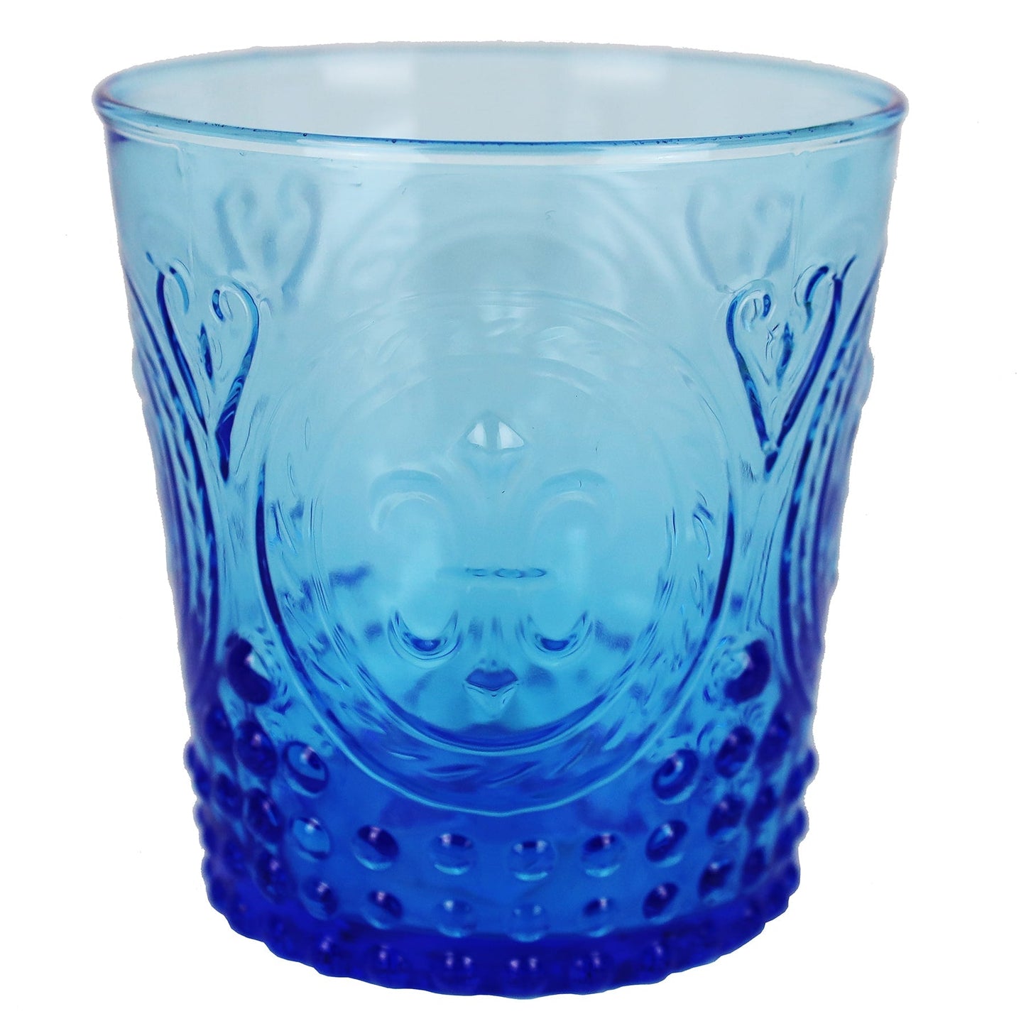 Cobalt Fleur de Lys Tumbler