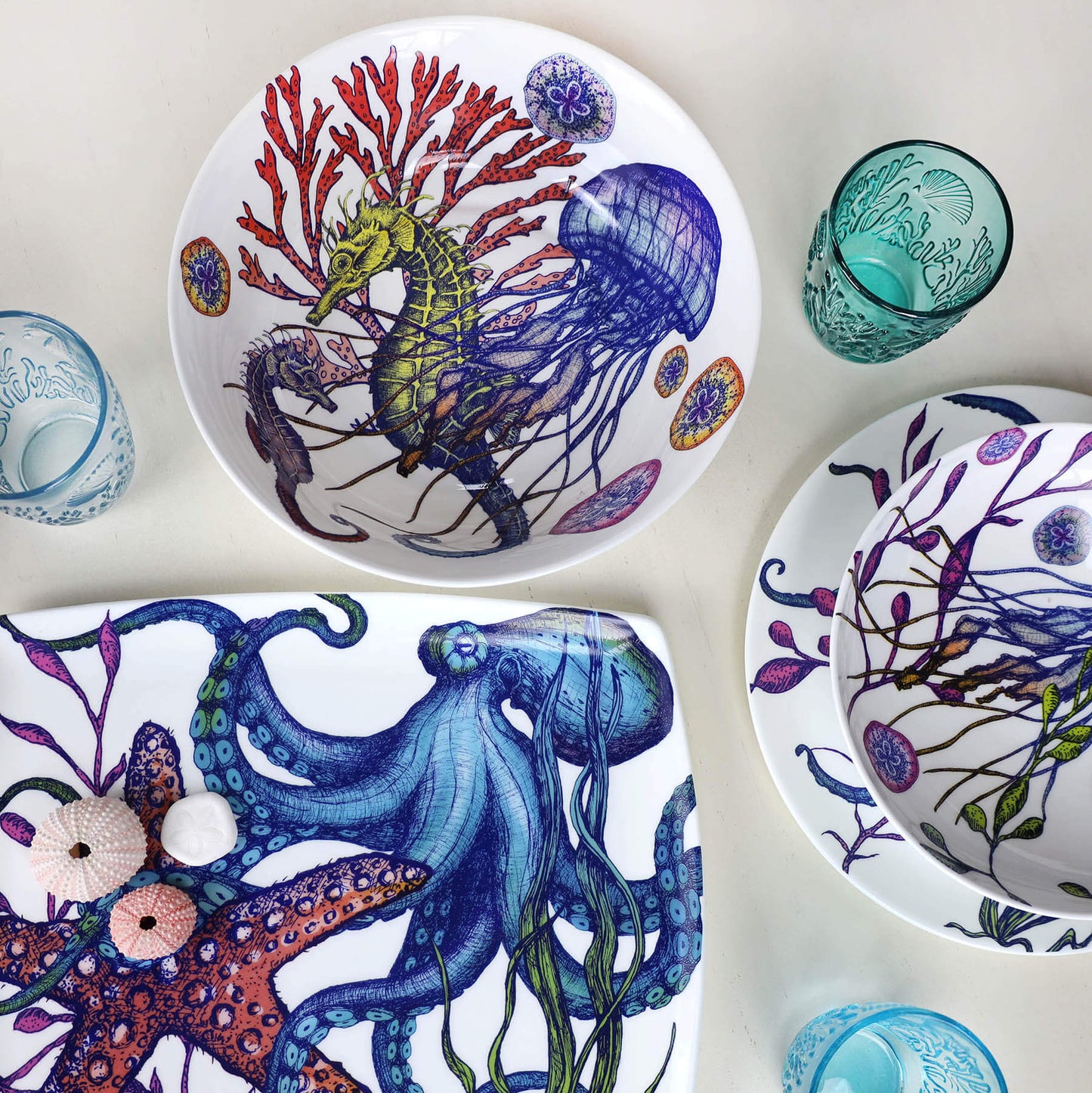 Bone China Reef Platter