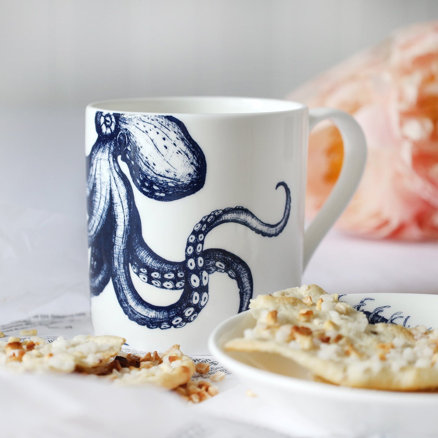 Bone China Octopus Mug