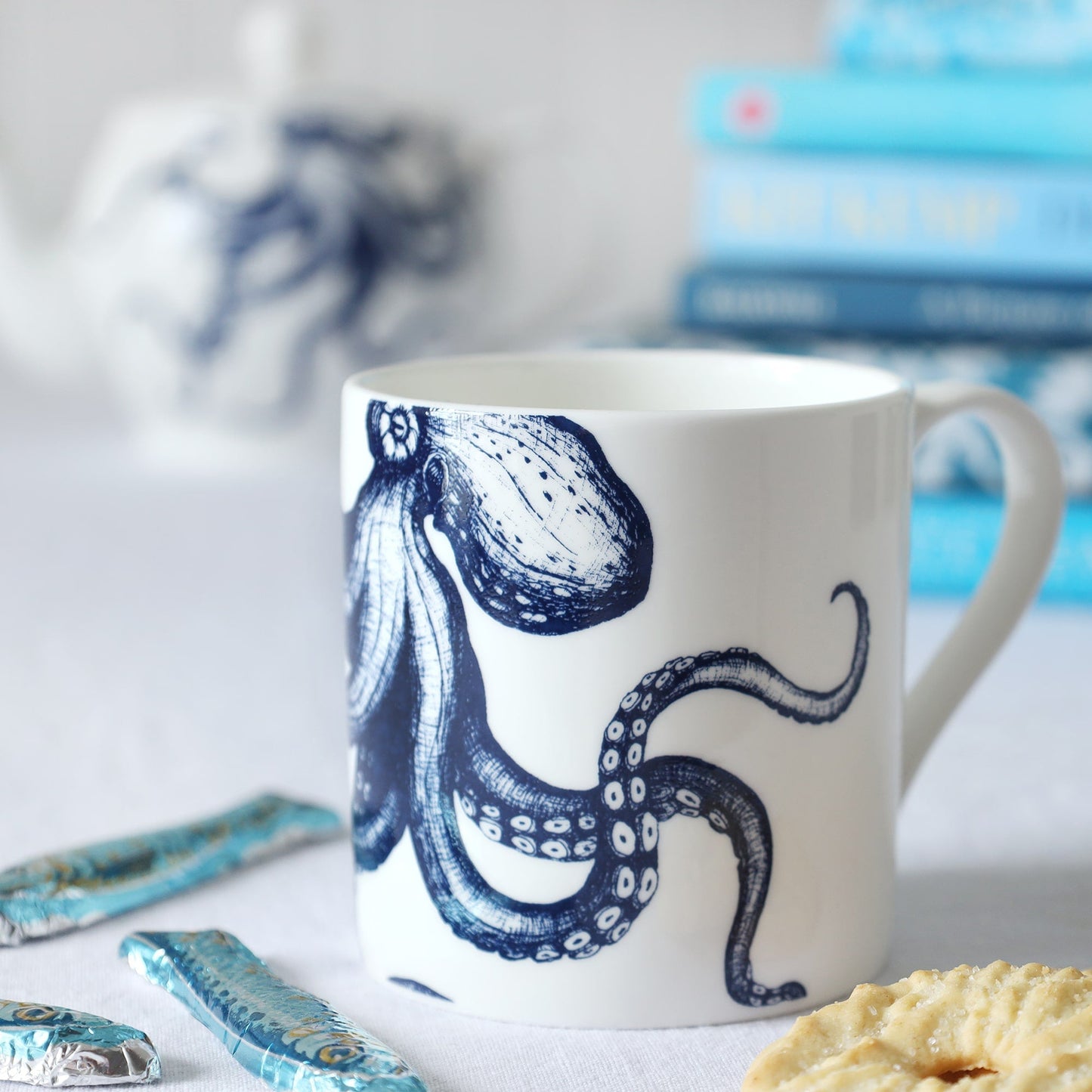 Bone China Octopus Mug