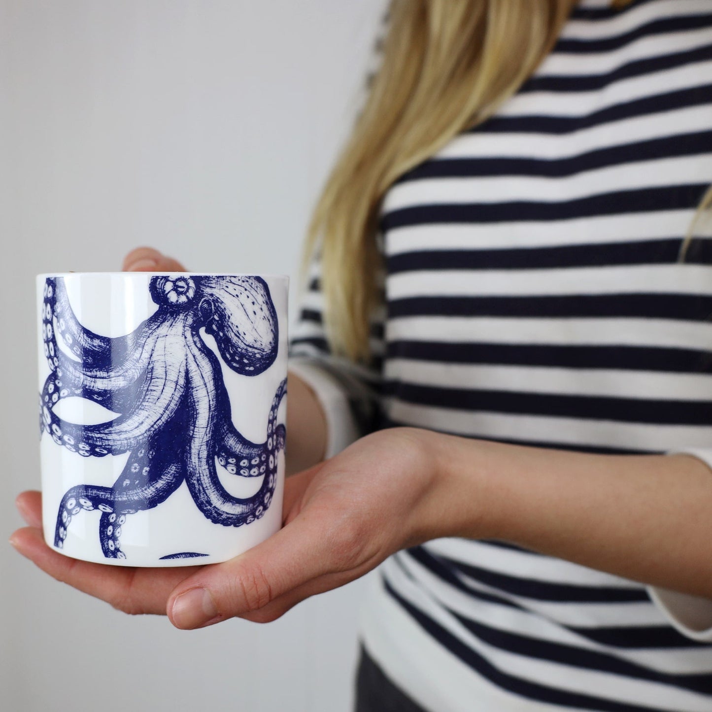 Bone China Octopus Mug