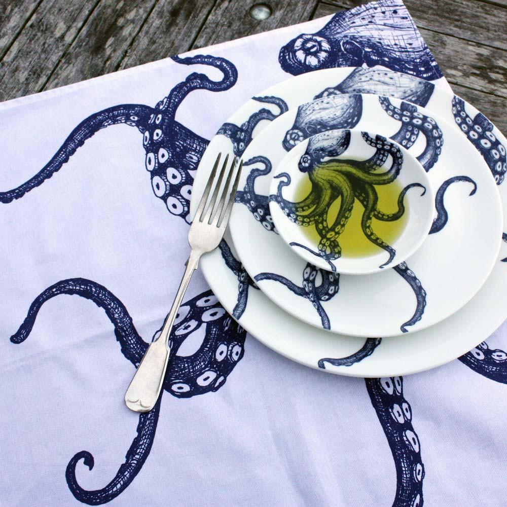 Bone China Octopus Side Plate