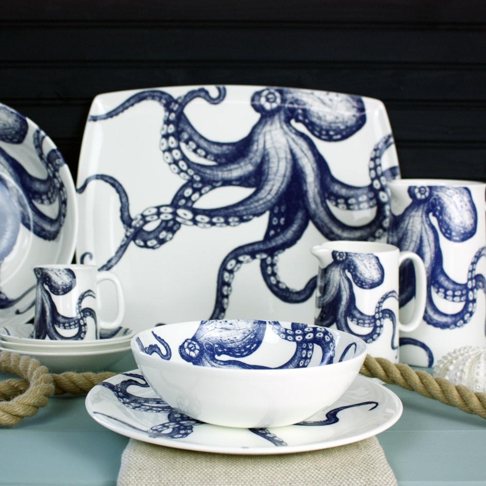 Bone China Octopus Platter