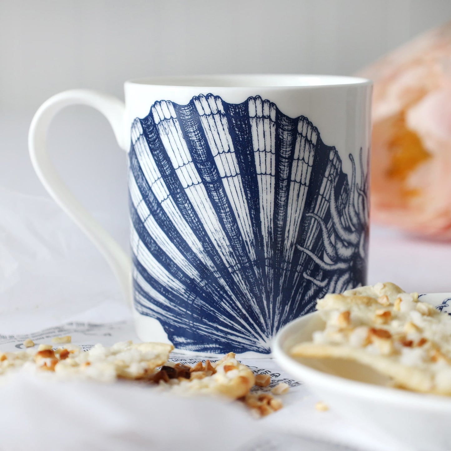 Bone China Seahorse Mug