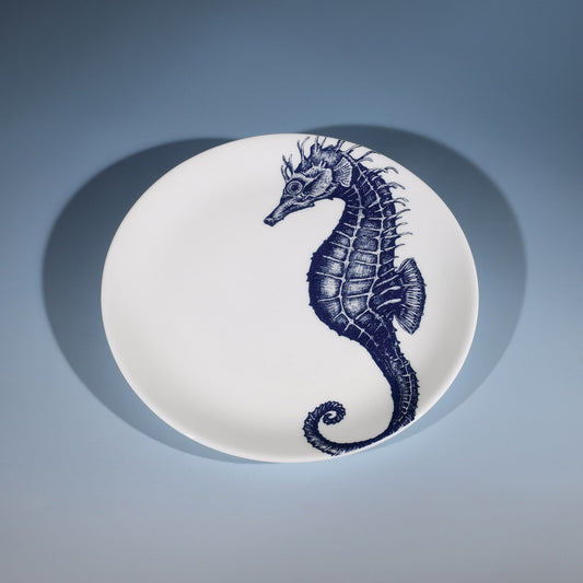 Bone China Seahorse Side Plate