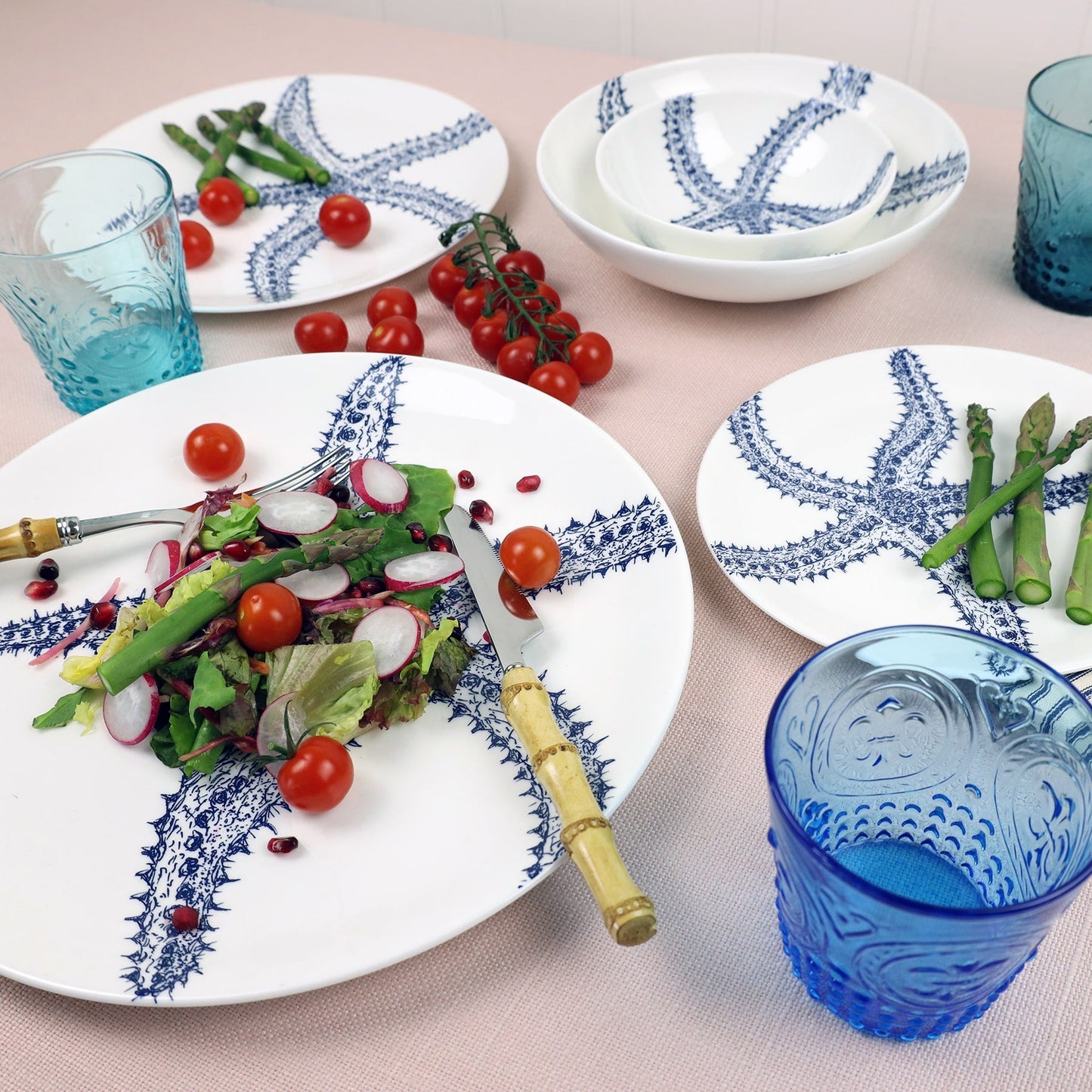 Bone China Starfish Dinner Plate