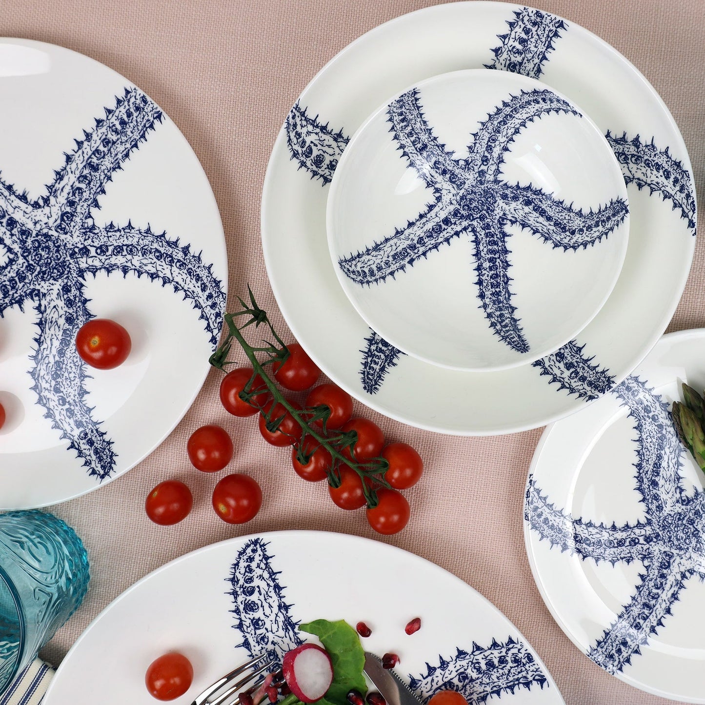 Bone China Starfish Dinner Plate