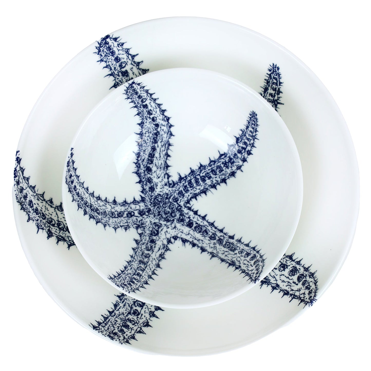 Bone China Starfish Pasta Bowl